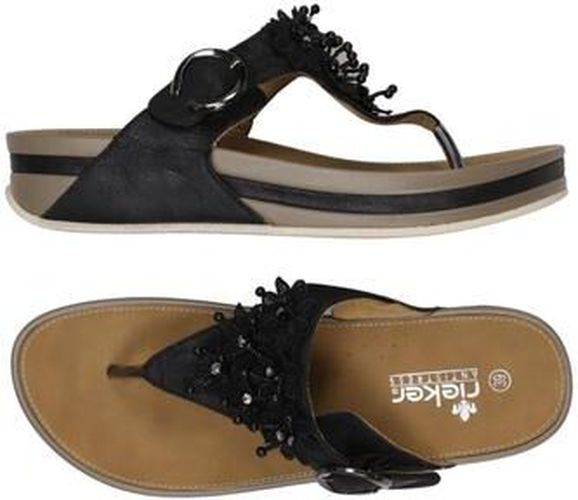 Damen Sandale, schwarz, Gr. EU 39 - Second Hand - Rieker - Modalova