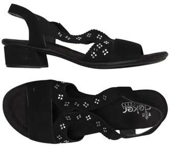 Damen Sandale, schwarz, Gr. EU 36, Kunstleder - Second Hand - Rieker - Modalova