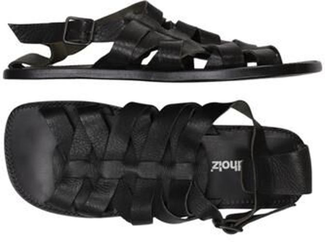 Damen Sandale, schwarz, Gr. EU 40 - Second Hand - Rundholz - Modalova