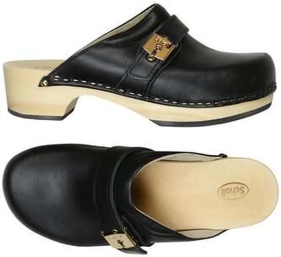 Damen Sandale, schwarz, Gr. EU 38, Leder - Second Hand - Scholl - Modalova