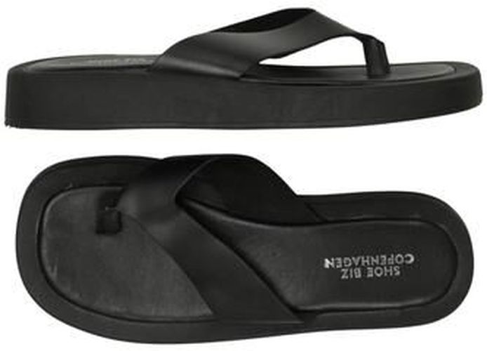 Damen Sandale, schwarz, Gr. EU 38, Leder - Second Hand - Shoe Biz - Modalova