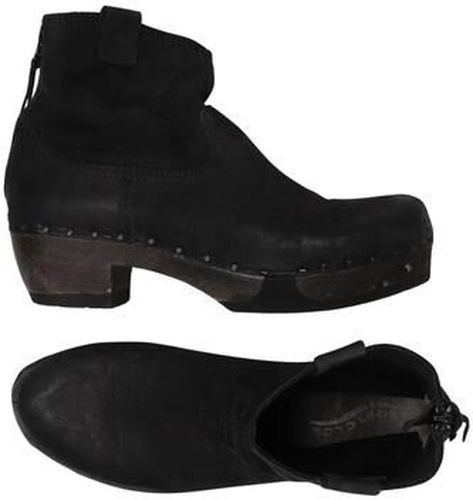 Damen Stiefelette, schwarz, Gr. EU 39, Leder - Second Hand - Softclox - Modalova