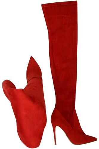 Damen Stiefel, rot, Gr. EU 36 - Second Hand - Steve madden - Modalova