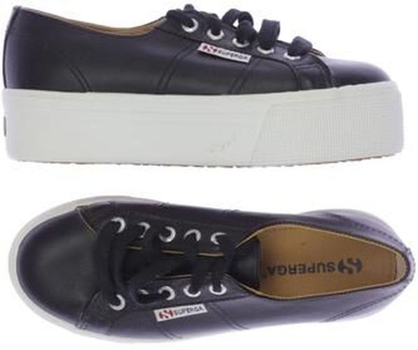 Damen Sneakers, schwarz, Gr. EU 35, Leder - Second Hand - Superga - Modalova