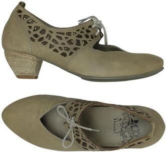 Damen Pumps, beige, Gr. EU 38.5, Leder - Second Hand - Think! - Modalova