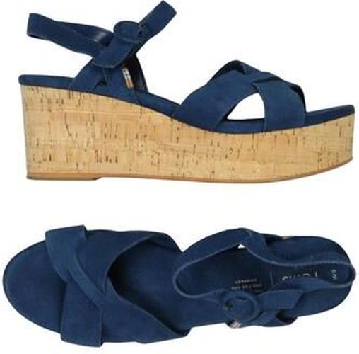 Damen Sandale, blau, Gr. EU 40.5 (US 9), Leder - Second Hand - TOMS - Modalova
