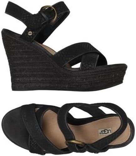 Damen Sandale, schwarz, Gr. EU 36, Leder - Second Hand - Ugg - Modalova