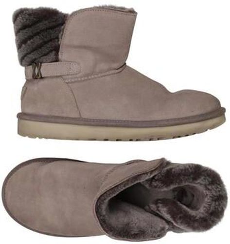 Damen Stiefel, grau, Gr. EU 41, Leder - Second Hand - Ugg - Modalova
