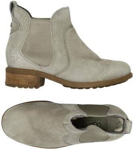 Damen Stiefelette, grau, Gr. EU 36, Leder - Second Hand - Ugg - Modalova