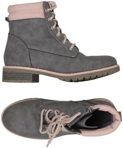 Damen Stiefelette, grau, Gr. EU 35, Kunstleder - Second Hand - Venice - Modalova