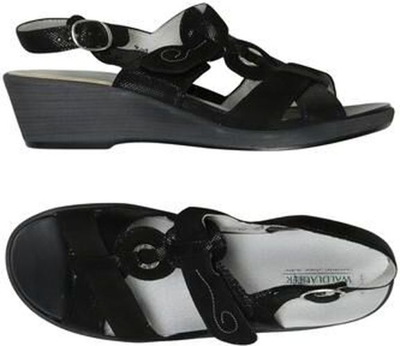 Damen Sandale, schwarz, Gr. EU 41.5 (UK 8), Leder - Second Hand - Waldläufer - Modalova