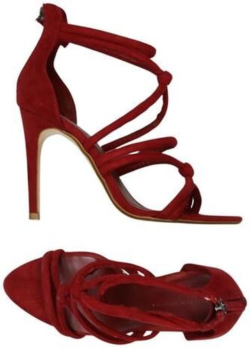 Damen Sandale, rot, Gr. EU 38 - Second Hand - Zara - Modalova