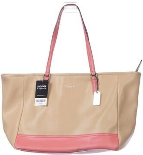 Damen Handtasche, beige, Leder - Second Hand - Coach - Modalova