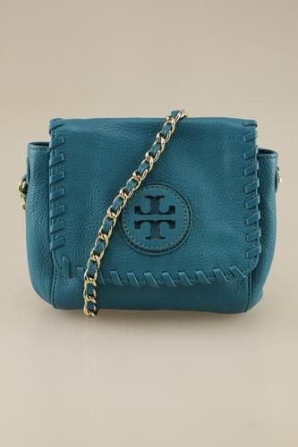 Damen Handtasche, türkis, Leder - Second Hand - Tory burch - Modalova