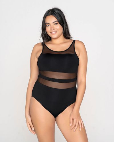 One-Piece Slimming Swimsuit with Cups - Leonisa - Modalova