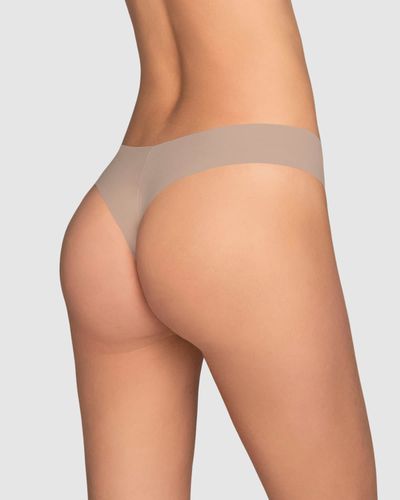 Braga tanga invisible ultraplana sin elásticos y de pocas costuras - Leonisa - Modalova