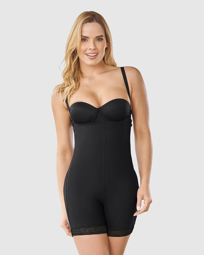 Double Take Open Bust Firm Compression Post-Surgical Body Shaper - Leonisa - Modalova