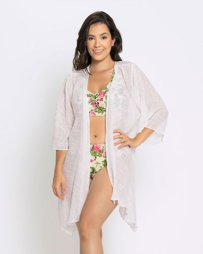 Tunika Strand-Bluse mit weitem Kimono-Schnitt - Leonisa - Modalova