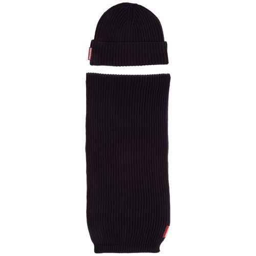 Men's beanie hat with scarf - Dsquared2 - Modalova