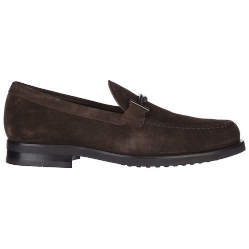 Men's suede loafers moccasins double t - Tod's - Modalova
