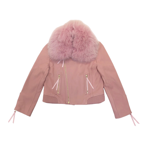 Lara Moto Jacket With Fur - SEMSEM - Modalova