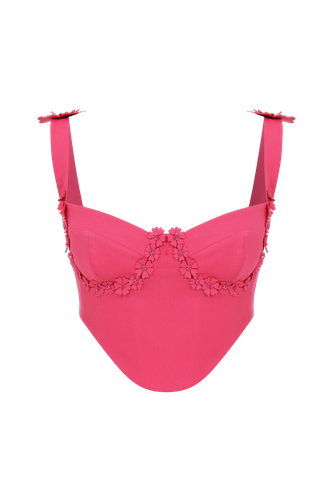 Costus Floral Top - S - Crop tops - Declara - Modalova