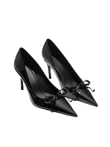 Audrina Bow Heels (Black) - Nana Jacqueline - Modalova