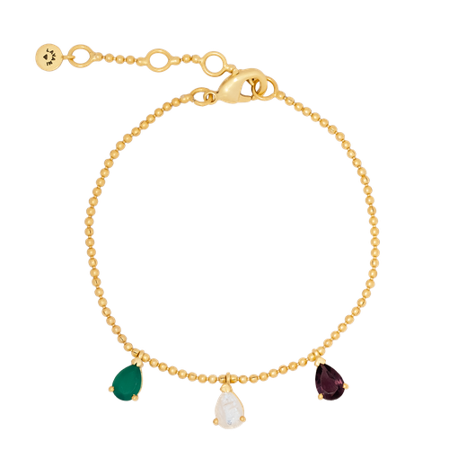 Green and Purple Pride Bracelet - Lavani Jewels - Modalova