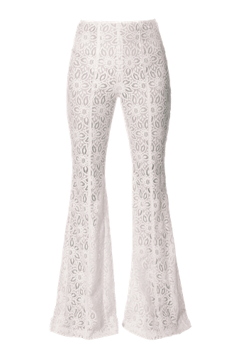 Lace Pants Adley Off White - HALEWSKI - Modalova