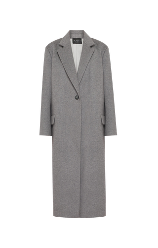 Wool Grey Coat - A.M.G - Modalova