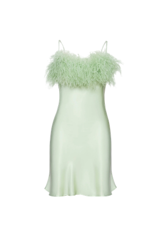 Boheme mini dress with feathers - Sleeper - Modalova