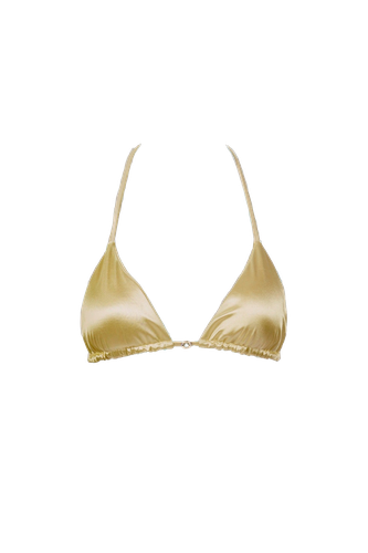 Cara Triangle Bikini Top in Goddess - Decolet The Label - Modalova