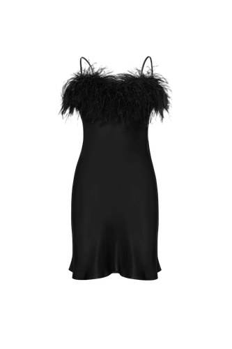 Boheme mini dress with feathers - Sleeper - Modalova
