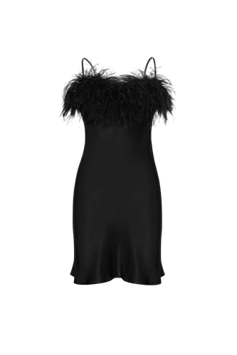 Boheme mini dress with feathers - Sleeper - Modalova