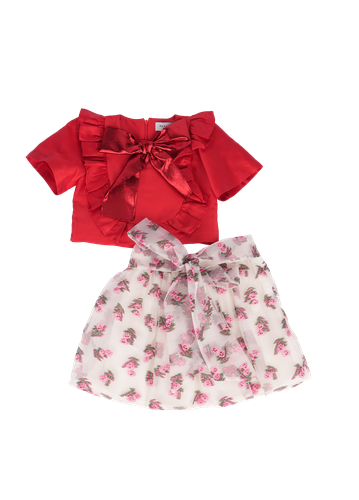 Jacquard Bow Outfit |2 Pieces - Mama Luma - Modalova