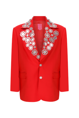 Red Midnight Mirror Chic Jacket - Declara - Modalova