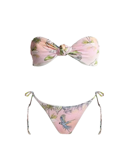 Luella Exclusive Print Bandeau Bikini - Oceanus Swimwear - Modalova