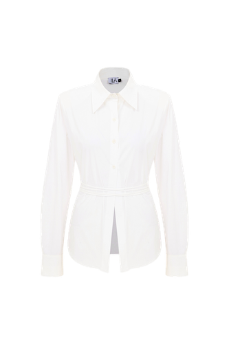Luan - Cotton Shirt With Shoulder Pads - ILA - Modalova