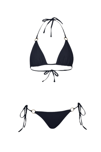 Classic String Bikini in Black - Top - Sara Cristina - Modalova