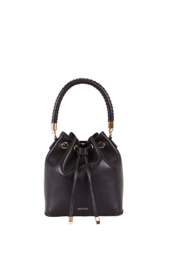 SAONARA BUCKET BLACK LEATHER - Saonara - Modalova