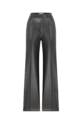 Millie Straight Cut Vegan Leather Trousers - Nazli Ceren - Modalova