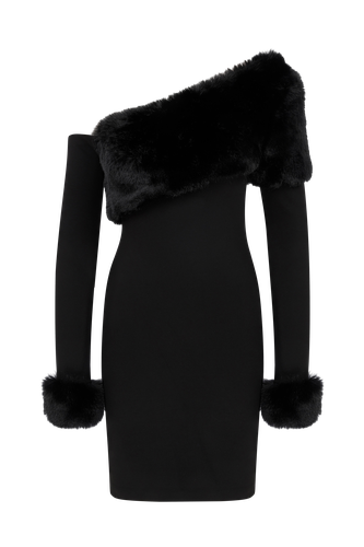 Frosty Noir Mini With Fur - Declara - Modalova