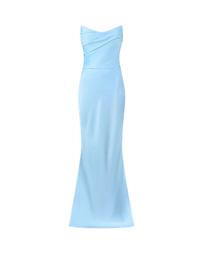 Strapless Draped Bustier Gown - NDS The Label - Modalova