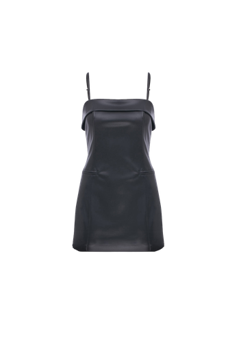 Gaia Mini Leather Dress In Black - Nazli Ceren - Modalova