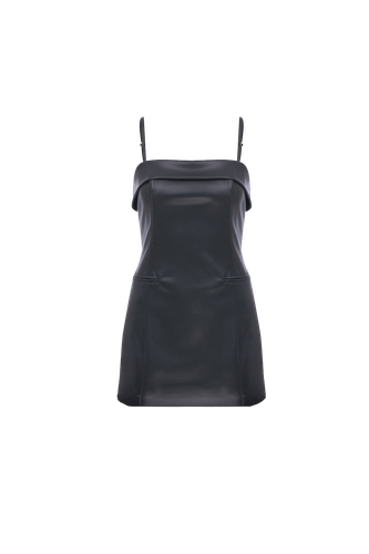 Gaia Mini Leather Dress In Black - Nazli Ceren - Modalova