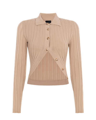 Cropped polo - KNITEL - Modalova