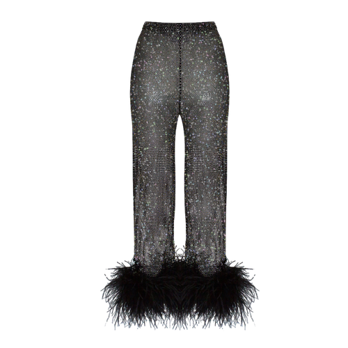 Black Feathers Pants - Santa Brands - Modalova