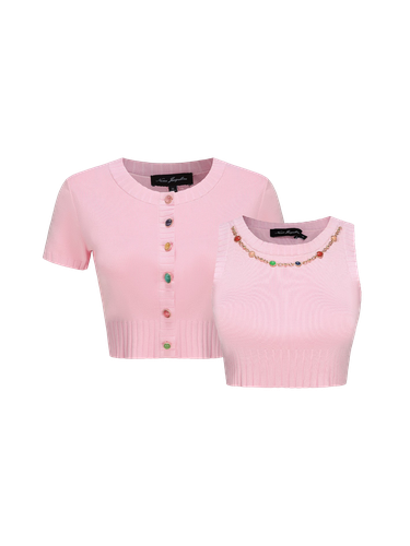 Kennedy Knit Top Set (Pink) - Nana Jacqueline - Modalova