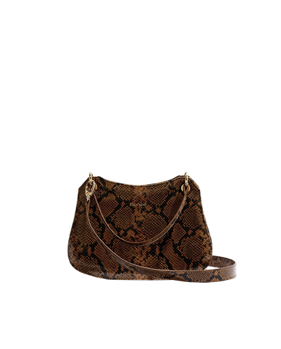 Mini Olympia camel in snake print - Phialebel - Modalova