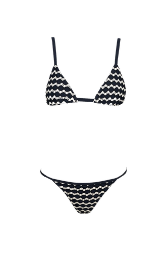 Sun Bikini in Black and Ivory - Bottom - Sara Cristina - Modalova